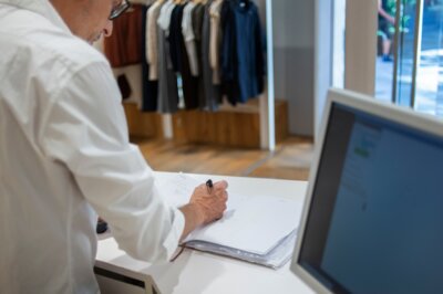 retail WMS - coats on display