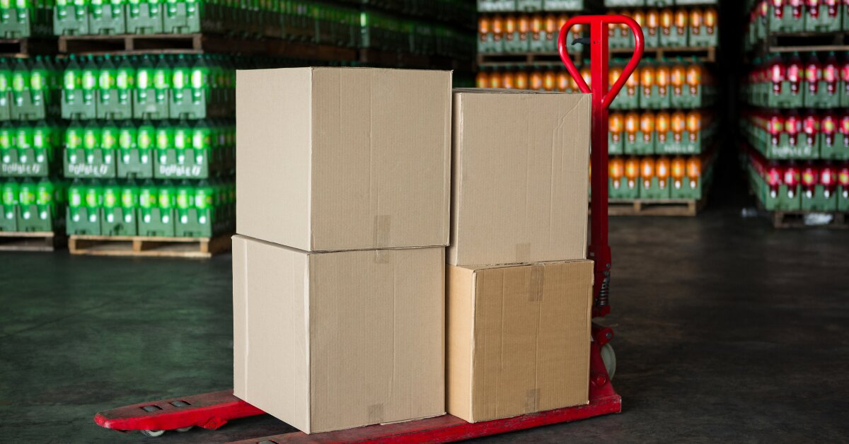 wholesale warehouse - pallets of jars